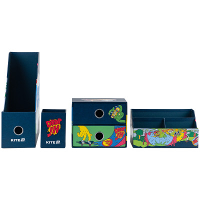 Настольный набор Kite Hot Wheels 4 предмета, картон (HW25-357) Винница - изображение 4