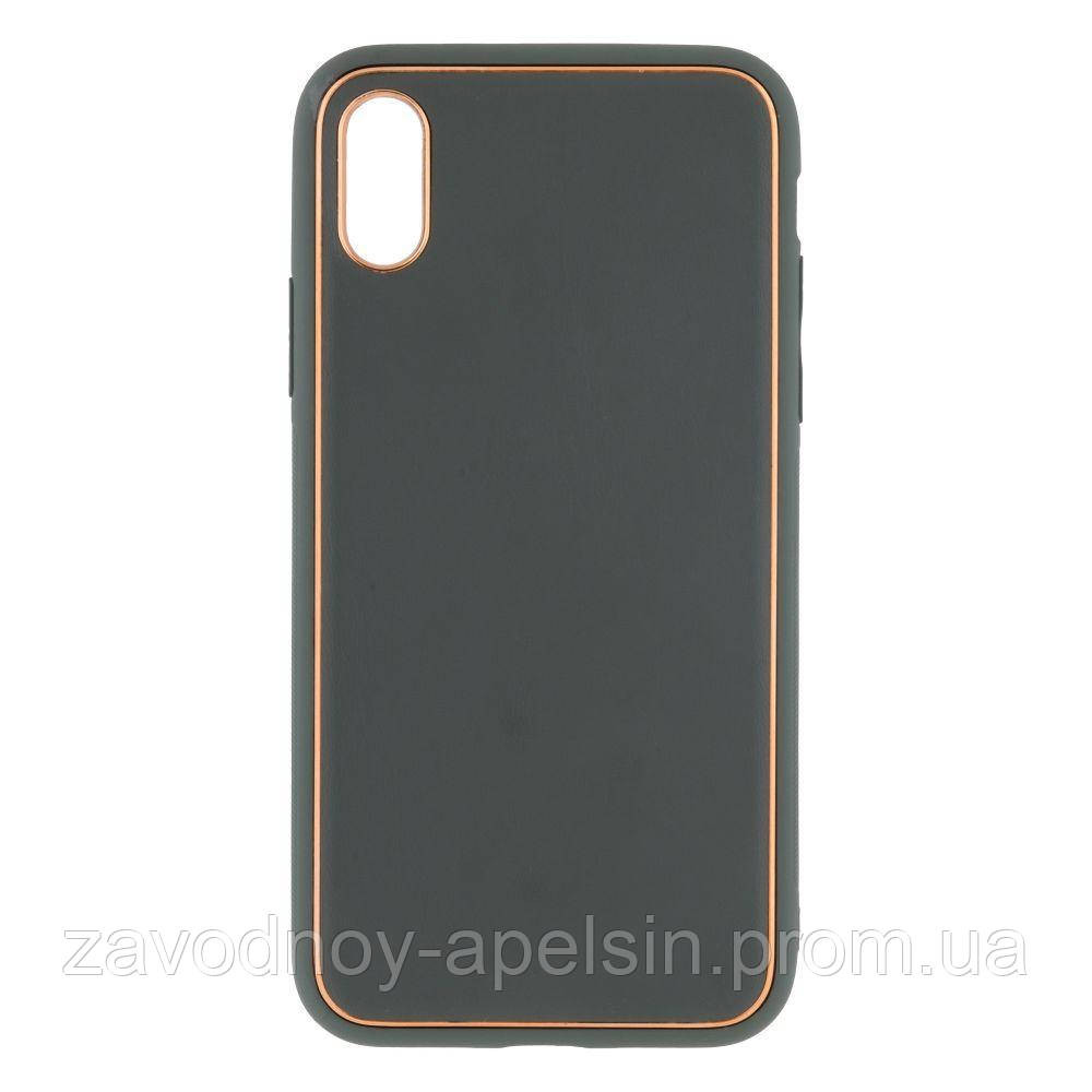 Iphone X XS 10 Чехол кожаный Epik (хаки) Одесса - изображение 1