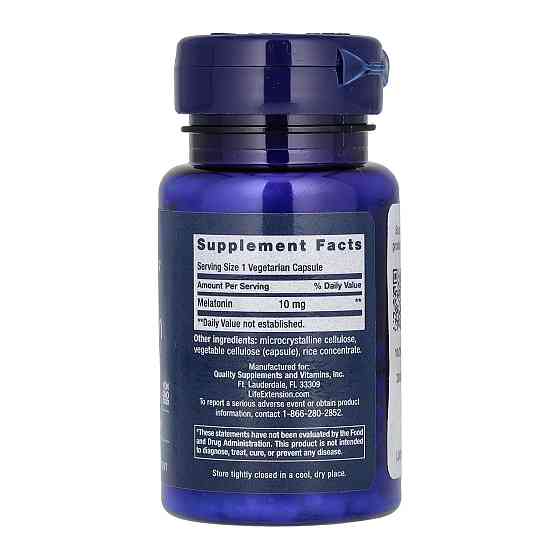 Мелатонин Life Extension Melatonin 10 mg 60 veg caps Киев