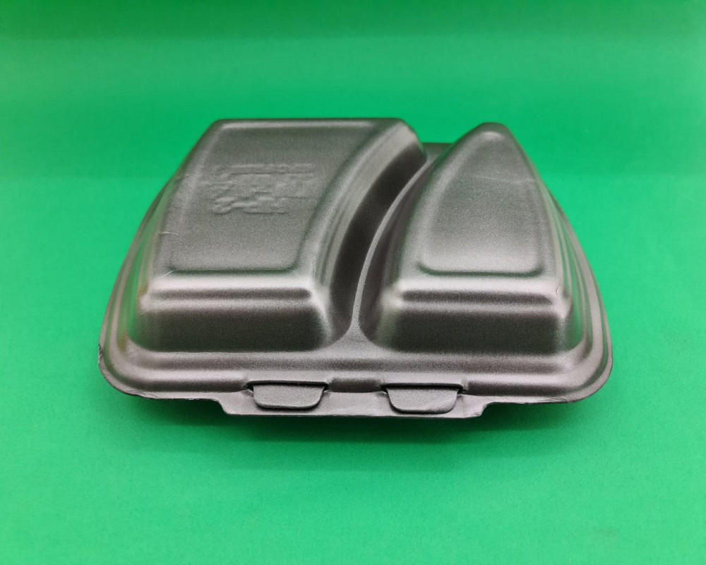 Ланч-бокс з спіненого полістиролу з кришкою (250*210*70) чорний HP-2 (125 шт) Харків - фото 1