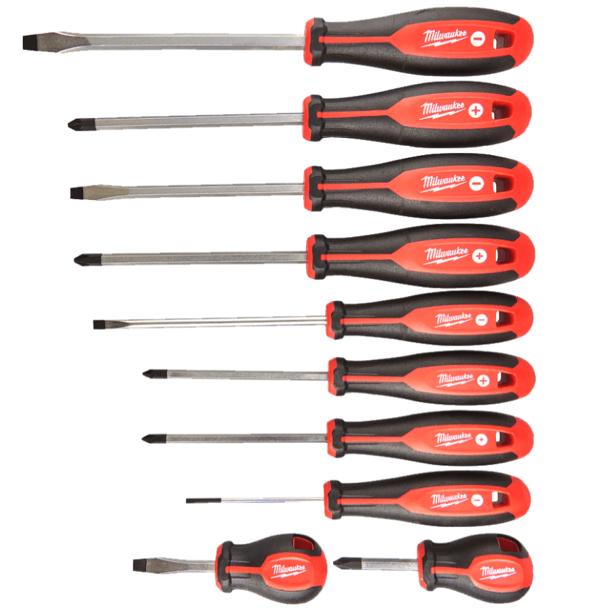 Набір викруток магнітних з трьогранною рукояткою PH/PZ/SL (10шт) Одеса - фото 1