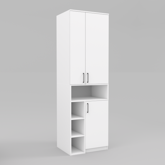 Шкаф для одежды Tetris Т-2, Белый, 650/520/2100 Львов