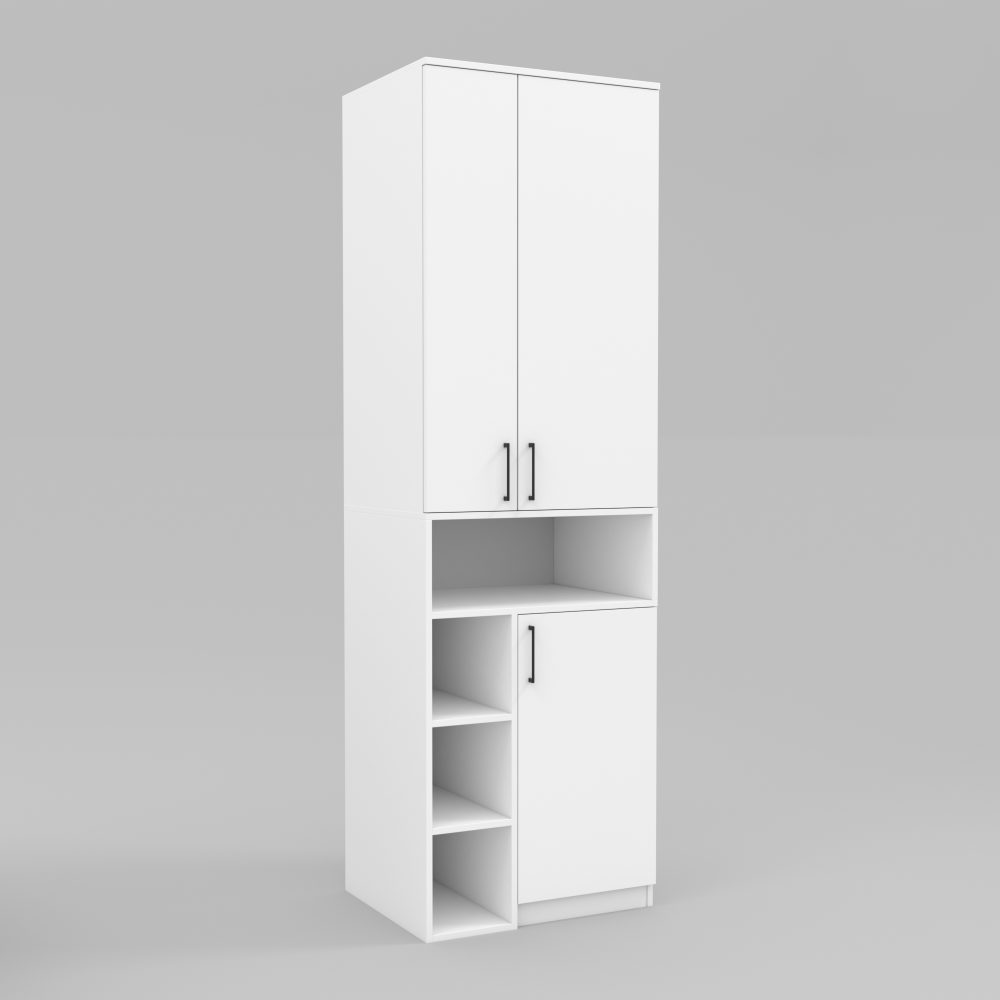 Шкаф для одежды Tetris Т-2, Белый, 650/520/2100 Львов - изображение 1