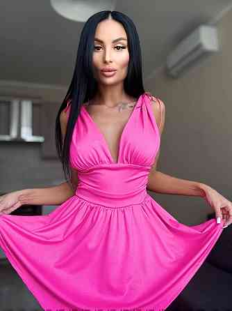 Женское летнее мини платье-комбинезон из микродайвинга 46/48, Малиновый Одесса