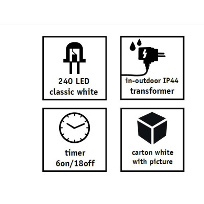 Гирлянда Luca Lighting подвесная Канделябр 1х0,3м белый (8720362026808) Винница - изображение 7