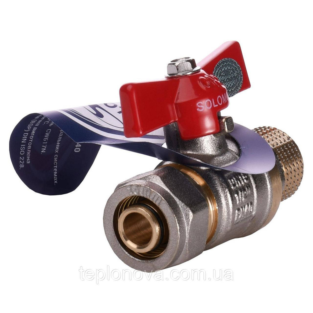 Кран шаровый SOLOMON 16х1/2″ B1183 наружная резьба Черновцы - изображение 2