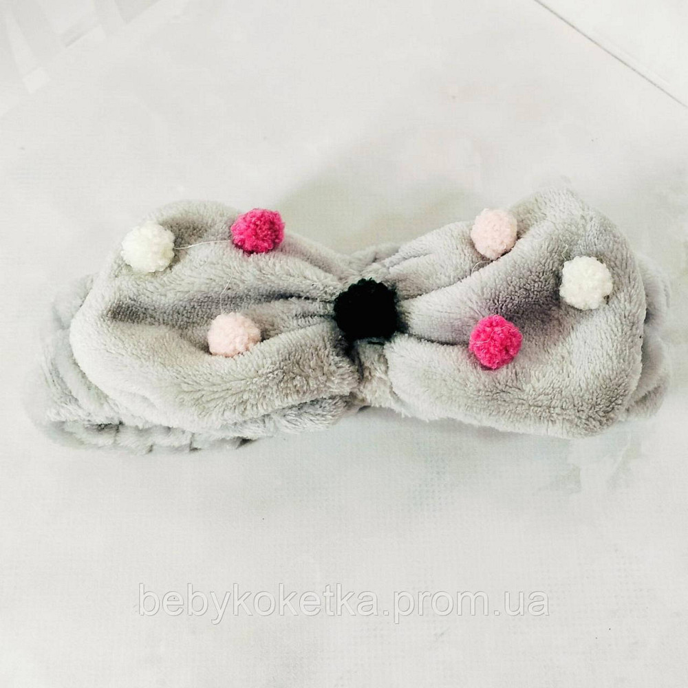 Косметична пов'язка для голови з бантиком Львів - фото 2