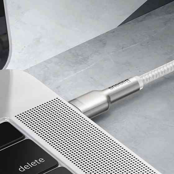 Кабель Baseus Cafule Metal Type-C to Type-C 100W 1м белый Львов