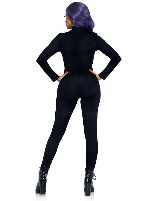 Комбінезон скелет із квітковим принтом Leg Avenue Floral skeleton catsuit S Sex Aura Київ - фото 7