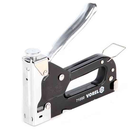 Степлер металевий з регулюванням сили для скоб 4-14 мм Vorel Харків