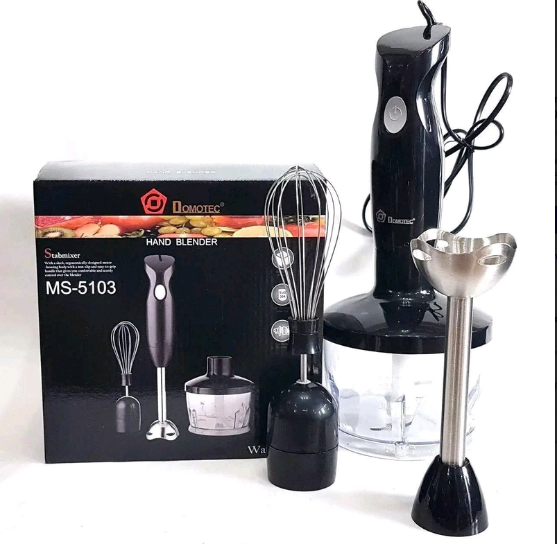 Ручний занурювальний блендер для кухні MS-5103, потужність 500 Вт, 3 в 1 – універсальний міксер-блендер. Одеса - фото 2