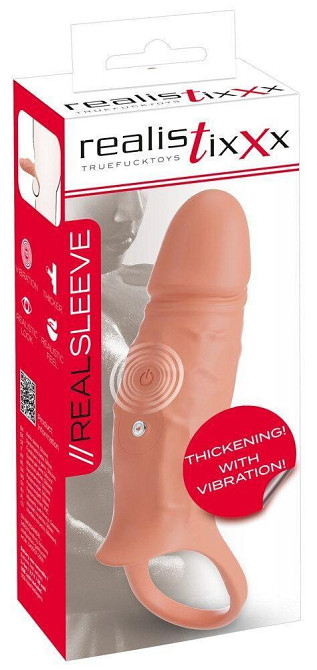 Насадка для збільшення пеніса RealSleeve Close Sex Aura Київ - фото 2
