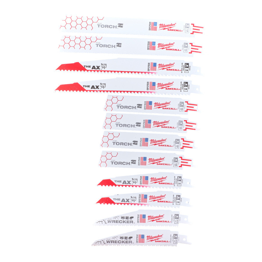 Набор полотен для сабельных пил SAWZALL MILWAUKEE, (12шт), пластиковый футляр Одесса - изображение 1