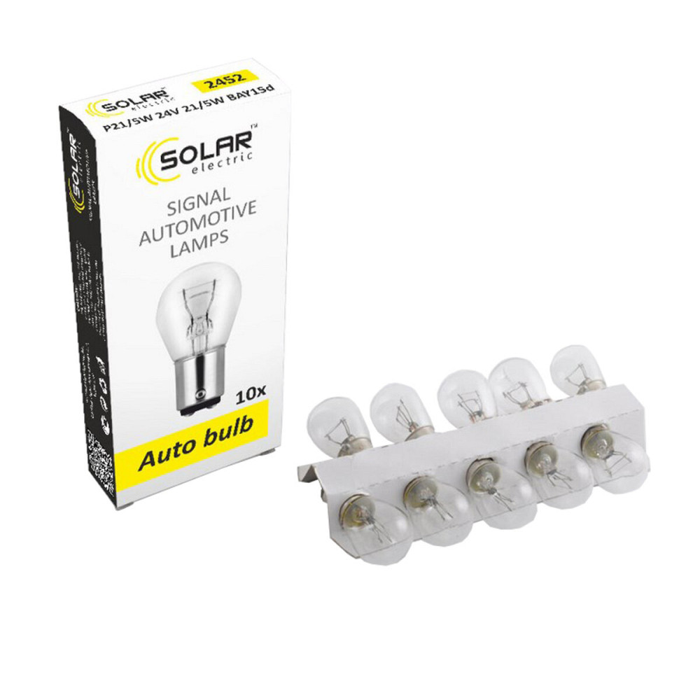 Лампа розжарювання Solar P21/5W 24V 21/5W BAY15d, 10шт Киев - изображение 1