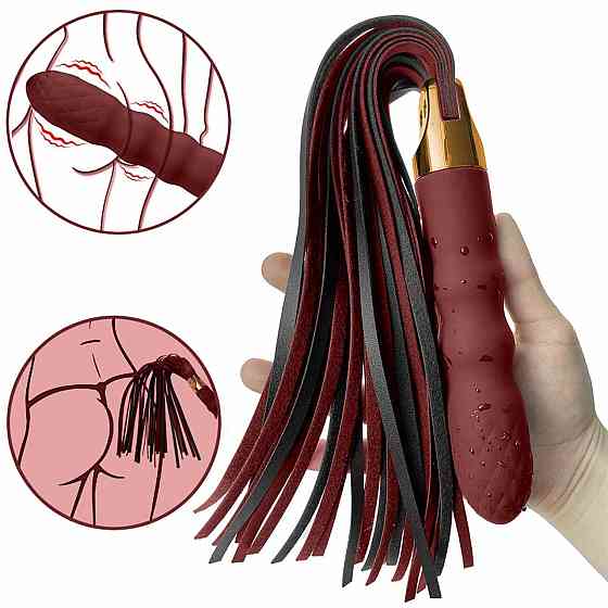 Вібратор-флогер Virbating Flogger Sex Aura Київ