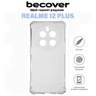 Чехол для мобильного телефона BeCover Anti-Shock Realme 12 Plus Clear (711174) Винница - изображение 5