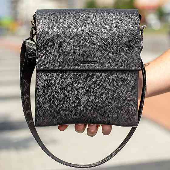 Чоловічий шкіряний месенджер 23х26х6, сумка планшет через плече BEXHILL TD-18621 чорний Київ