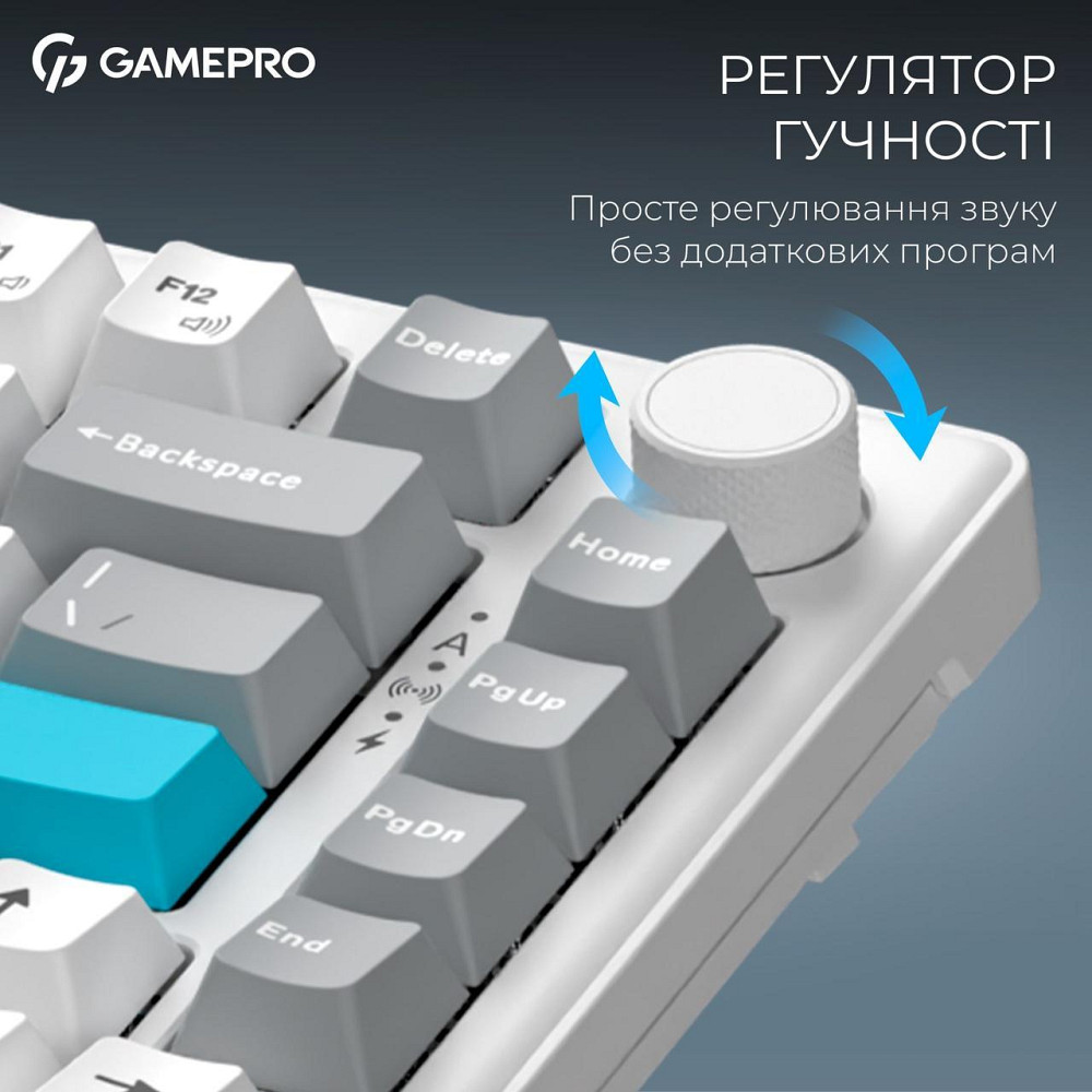 Клавіатура бездротова GamePro Asgard Yord Keychron Super Red Switch White (MK266WH) ( 10086 ) Харків - фото 7