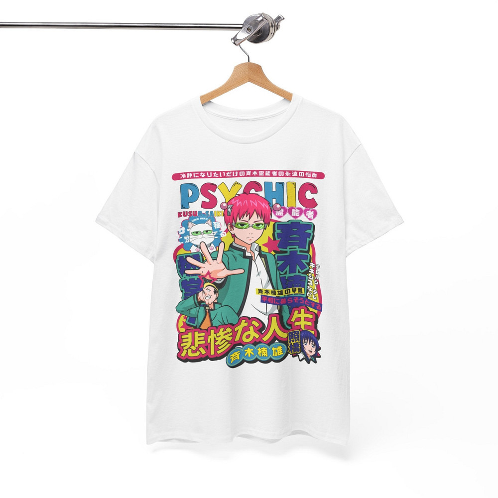 Футболка аниме Кусуо Саики Дисастроус Лифе оверсайз (S/M/L) Черний AnimeJ0156 Днепр - изображение 6