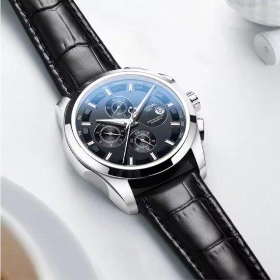 Годинник чоловічий механічний Carnival Genius Magnetic Grey (2 ремінці) Вінниця - фото 4