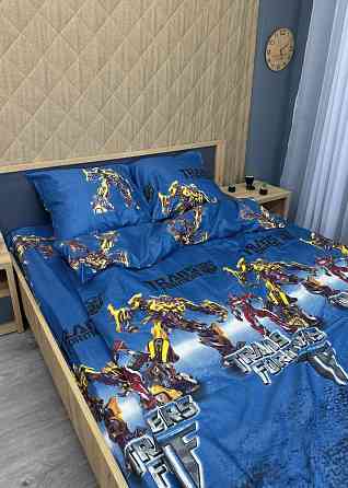 Комплект детского постельного белья Фланель, Koloco Полуторный 150х210 с разноцветным принтом (88-064) Киев