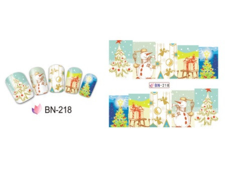Стикеры для ногтей рождественские, размер стикера 6*5см, инструкция по применению есть в описании Киев - изображение 1