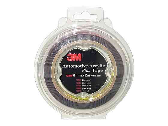 Скотч двосторонній 3 М (72319) 9мм х2м x1,2мм, блістер/ чорний/ посиленний Вінниця