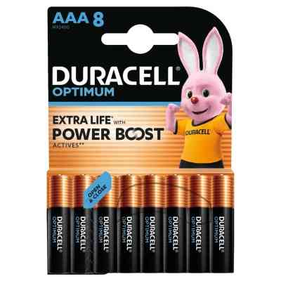 Батарейка Duracell Optimum AAA лужні 8 шт. в упаковці (5015602) Вінниця