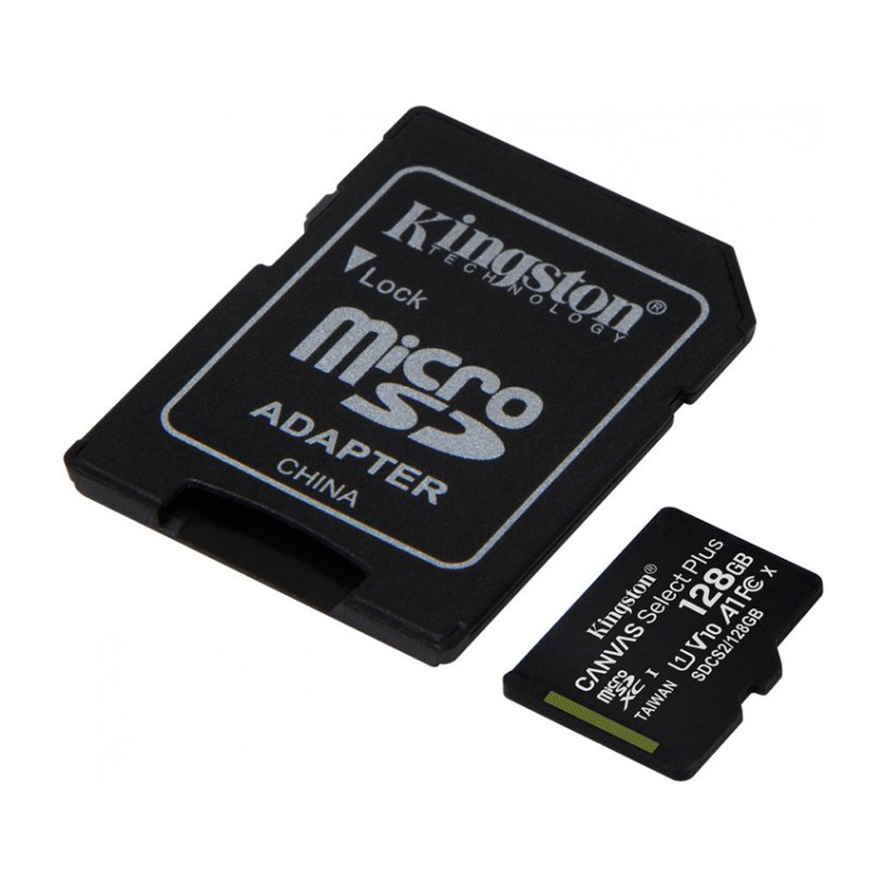 Карта пам'яті microSDXC Kingston 128GB Canvas Select Plus Class 10 UHS-I + SD-адаптер (SDCS2/128GB) Київ - фото 2