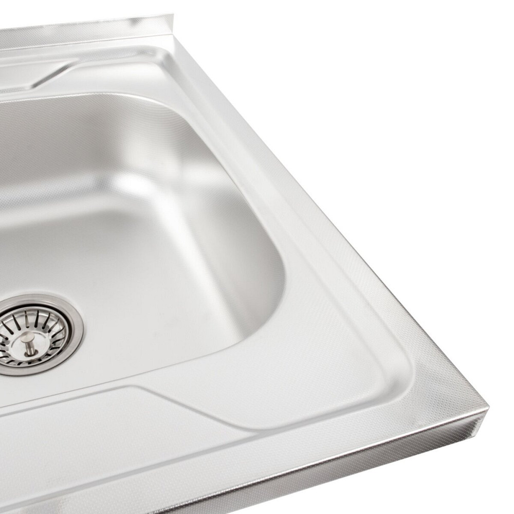 VALESO Кухонна мийка з нержавіючої сталі Valeso ДЕКОР 6060 R (0,7/160 мм) Київ - фото 3