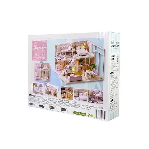 3D Румбокс Cute Room L-027 Pink House + Пылезащитный купол Киев - изображение 3