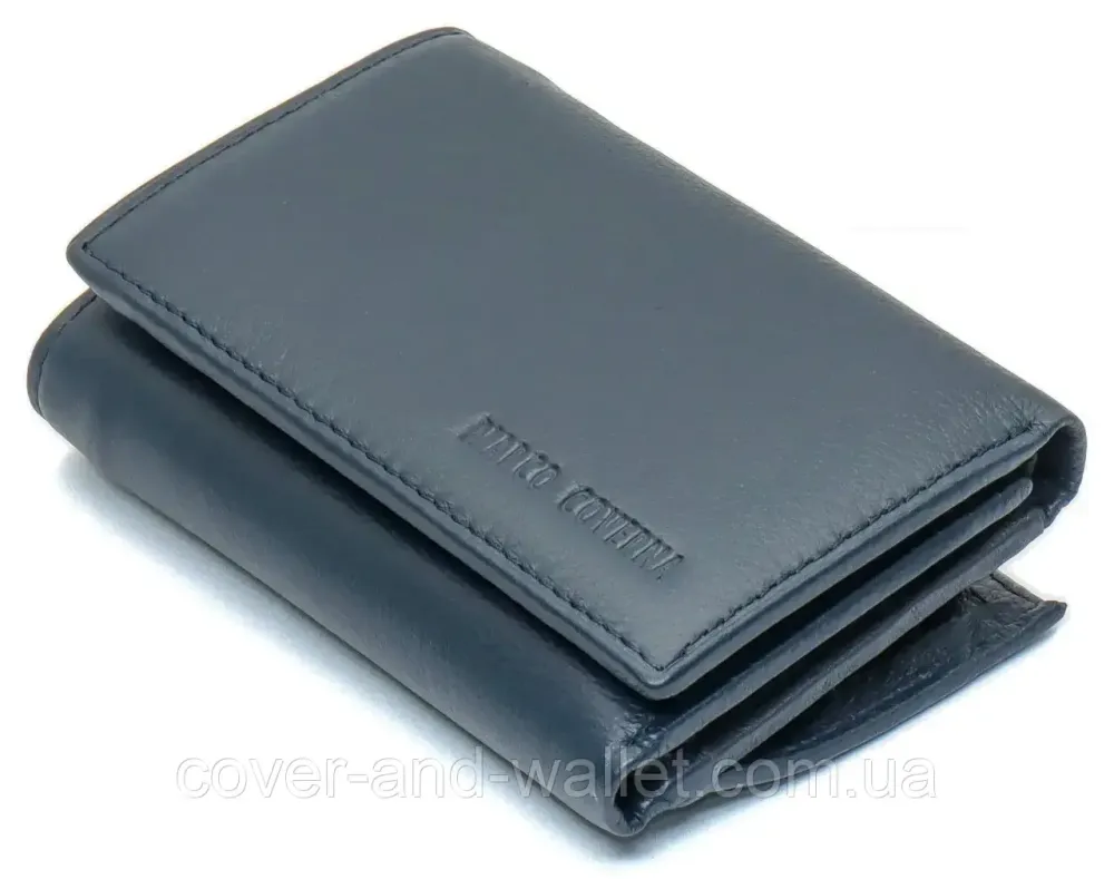 Компактный женский кошелек на магнитах в три сложения Marco Coverna MC-1419 Синий Киев - изображение 1