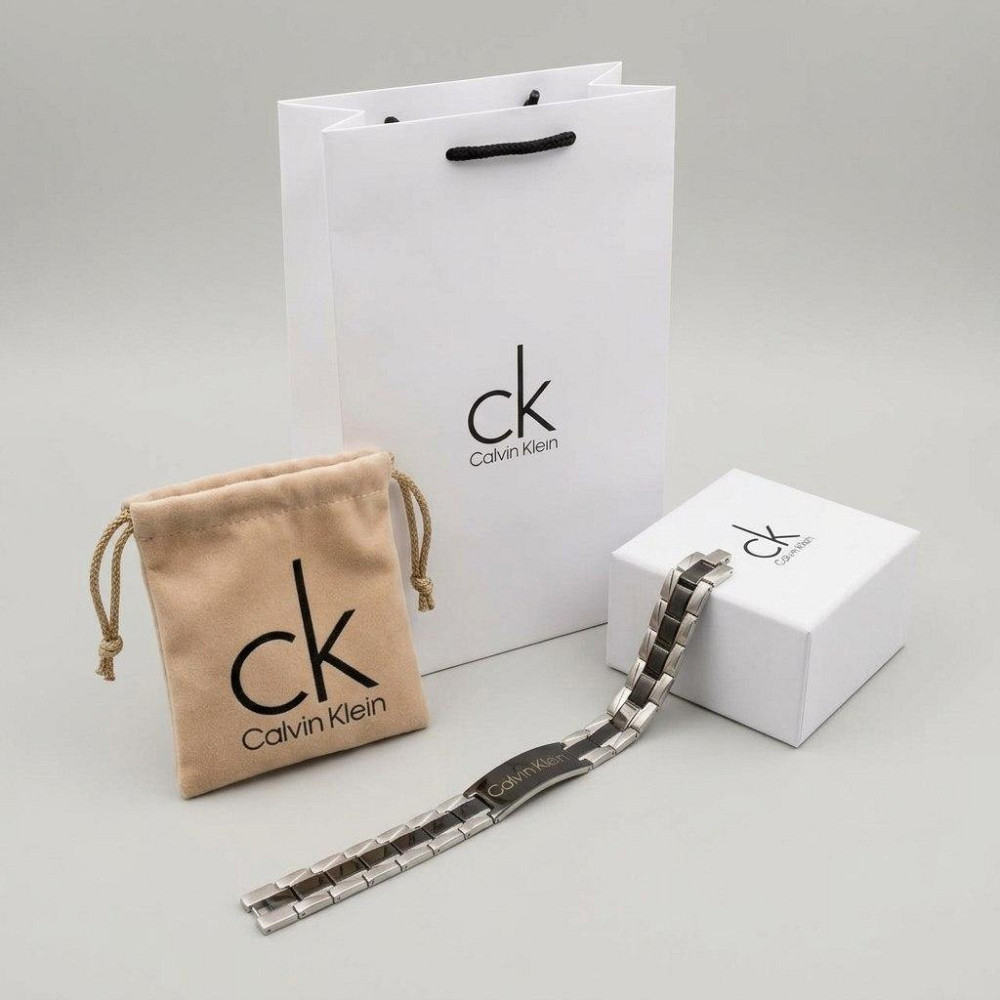 Мужской брендовый браслет Calvin Klein из нержавеющей стали (30112) Киев - изображение 3