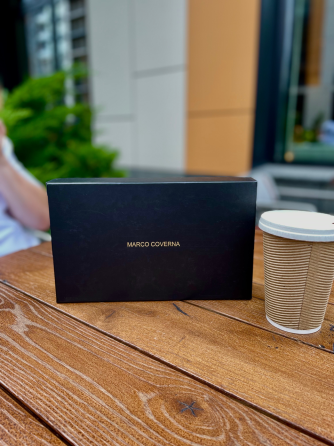 Коричневий гаманець-клатч на блискавці з блоком під картки із натуральної шкіри Marco Coverna MC086-5901С Київ