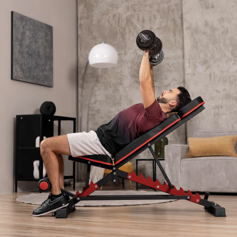 Тренувальна лава багатофункціональна Hop-Sport для фітнесу та жиму, Силова лава універсальна для тренувань Київ - фото 10