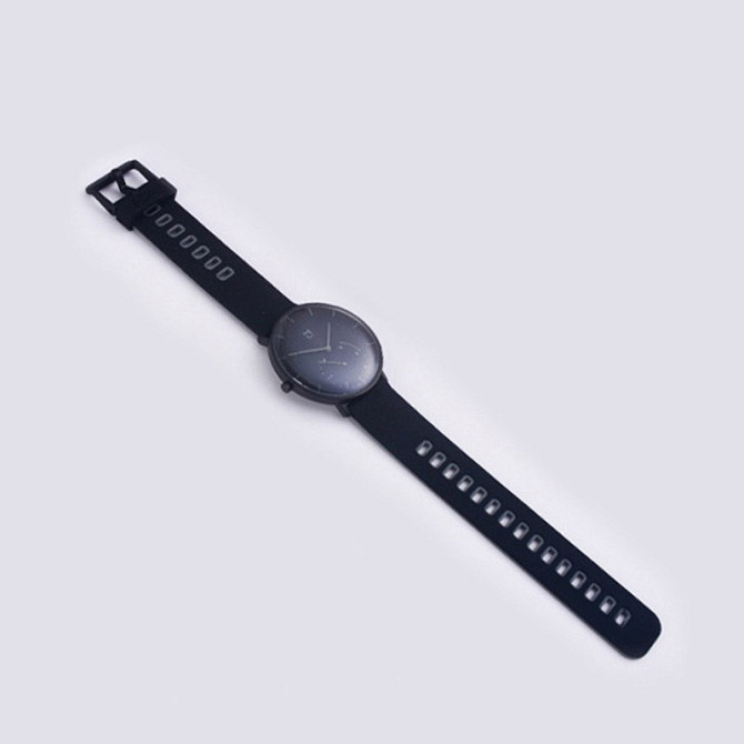 Ремінець для годинників Quartz (Черно-серий) Миколаїв - фото 2