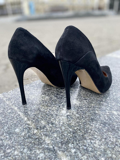 SANTINI Туфлі жіночі SANTINI чорні замша натуральна каблук 11см 36р. 37р. (70594-21) Коломия - фото 2