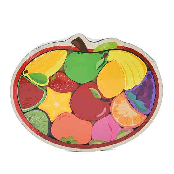 Дитячий дерев'яний пазл-вкладиш "Фрукти" MD 1500-6 Вінниця