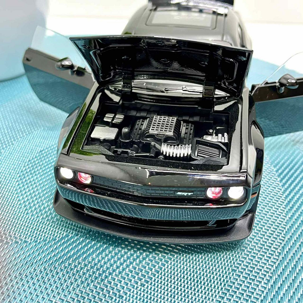 Машинка металева Авто Експерт Chevrolet Camaro 1:24 відчиняються двері капот багажник світло/звук Чорна (GT-12099) Чернігів - фото 2