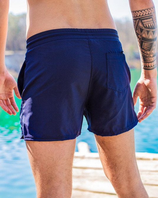 Плавательные шорты мужские темно-синие Pobedov Pool day BATAL Киев - изображение 2