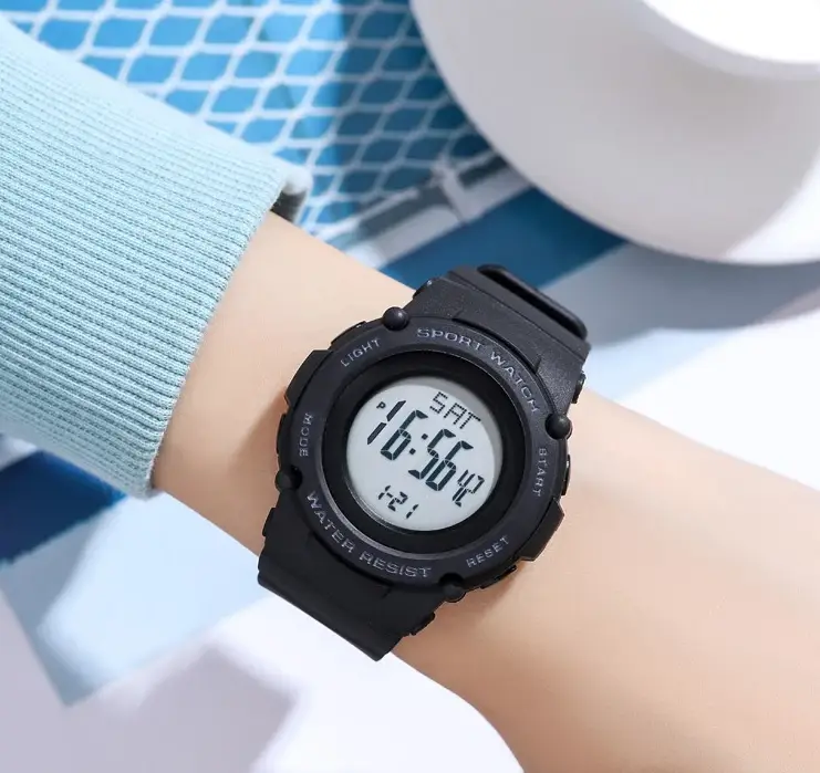 Спортивний наручний годинник Skmei 1957 (Чорний з білим циферблатом) Вінниця - фото 5