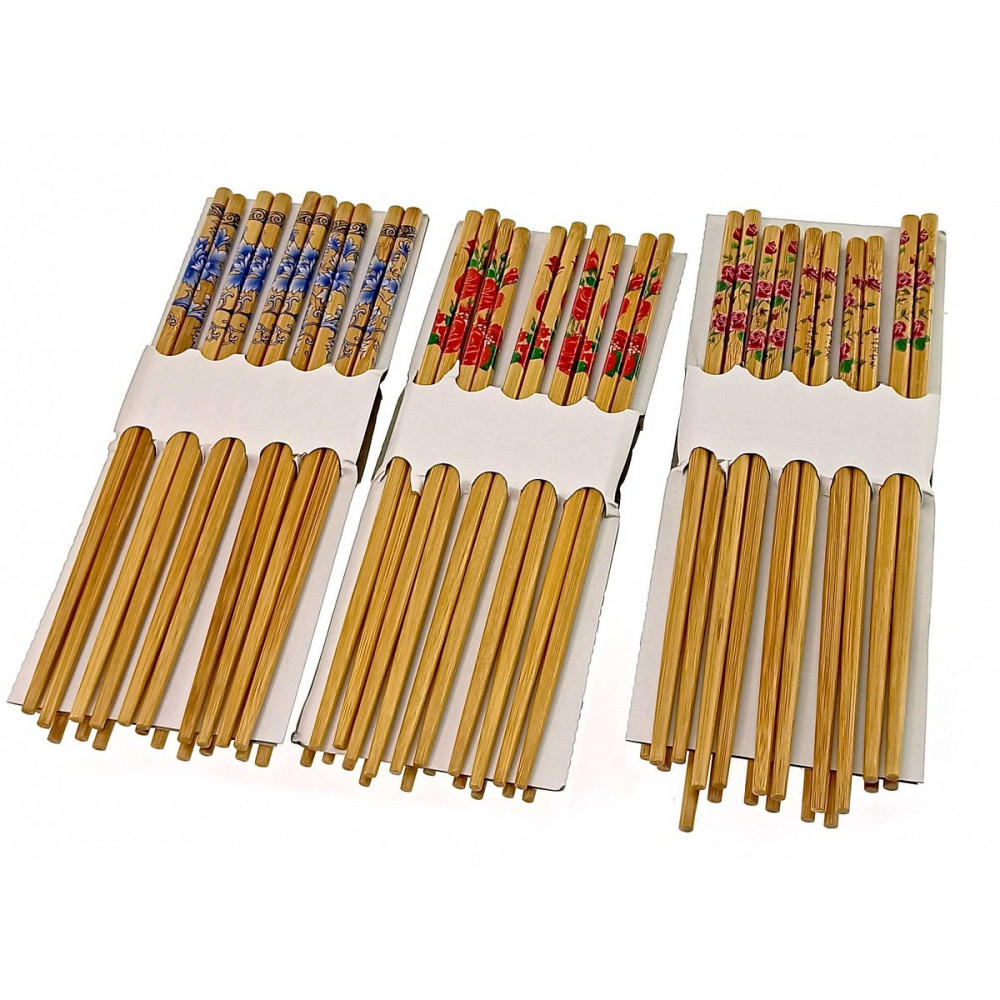 Палочки для еды бамбуковые 10 пар Киев - изображение 3