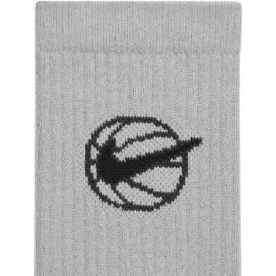 Шкарпетки Nike Crew Everyday Bball 3pr DA2123-902 42-46 3 пари Чорний/Білий/Сірий (194499745853) Вінниця
