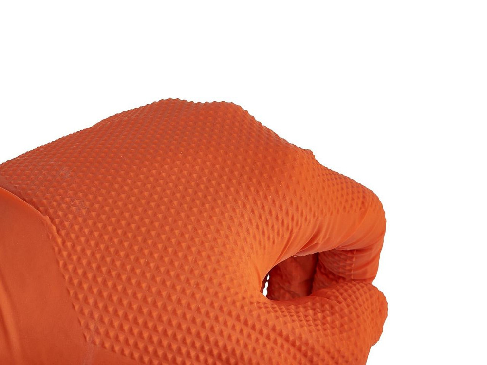 Рукавиці "GeKo" нітрилові підвищеної міцності, розмір XXL (11), помаранчевого кольору, упаковка 50 штук Киев - изображение 2