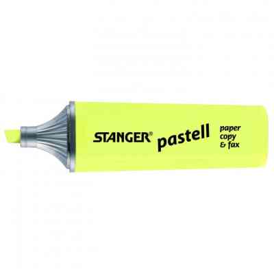 Маркер Stanger текстовий, 1-5мм, пастель, жовтий 10 шт (MARKER-TXT-STPASTY10) Вінниця