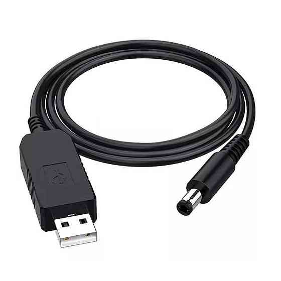 Кабель перетворювач для живлення модему роутеру від павербанку USB-DC 5v-12v USBDC512 Одеса