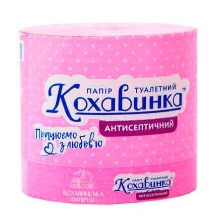 Папір туалетний Кохавинка рожевий Гостомель