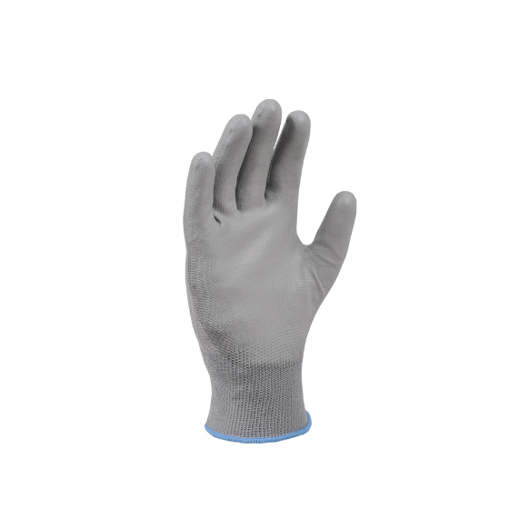 Рукавички 4570  трикотаж PU-покриття неповний облив р.8(M) сірий ДКГ Житомир - изображение 3