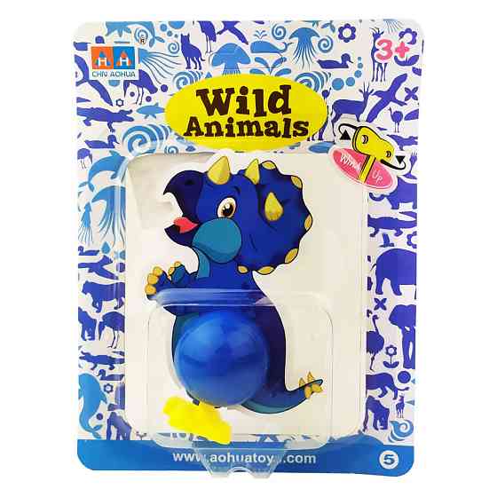 Іграшка заводна "Динозавр" 2030A 15 см  Синій Вінниця