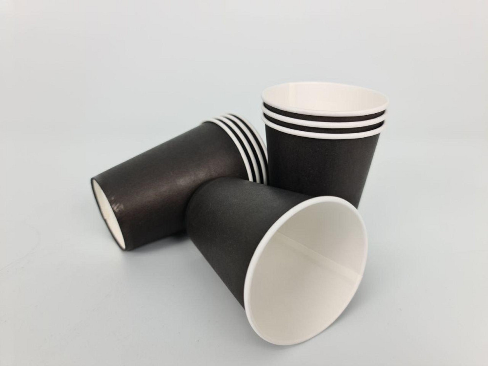 Стаканчики для кави 250 мл Чорно/Білий Маестро h9 (50 шт.) Харків - фото 3
